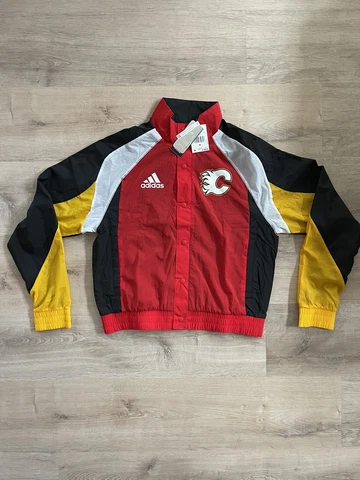 ADIDAS CALGARY FLAMES RR JACKET NHL | Sz MED Cover