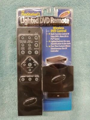 Intec PlayStation 2 PS2  DVD Remote Control Wireless NEW sealed - Image 1 of 2