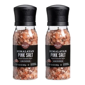 Wellsley Farms Himalayan Pink Salt Grinder ,Pk 2,  13.5 oz. (Not For California) - Picture 1 of 2