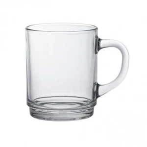6er Set DELI Retro KLARGLAS Kaffeetassen Heißgetränke Mokka Tee Tasse 25cl, 240ML - Bild 1 von 7