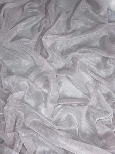 1 mtr baby pink/silver self print shimmer chiffon dress fabric..58”wide (147cm) - Picture 1 of 4