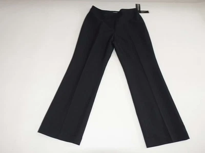 Le Suit Women's Dress Pants Size 10 Petite NWT Black High Rise Flat Front Slacks - Image 1 of 4