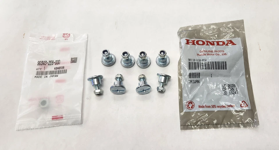 Honda HS520 HS720 Paddle Bolt and Nut Hardware Kit (Set of 8) OEM  - Image 1 of 1