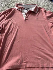 Herren Michael Kors Rosa Kragen Polo Größe L - Bild 1 von 4