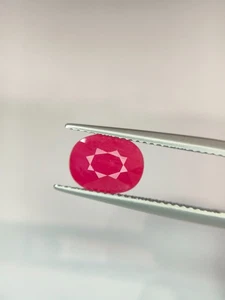 2.56 Cts A BEAUTIFUL AND VERY GORGEOUS RUBY OVAL SHAPE FROM MYANMAR! - Picture 1 of 8