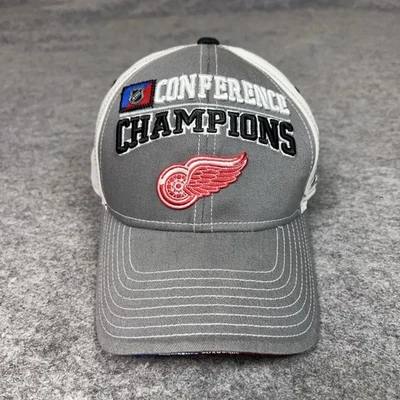 Detroit Red Wings Hat Cap Strap Back Conference Champions NHL Hockey Stanley Cup - Image 1 of 4