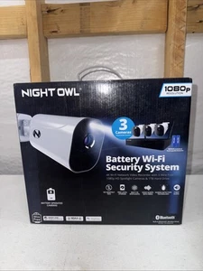 New Night Owl WM-8BBTWN1-32B Wireless Indoor/Outdoor 3 HD Surveillance Camera - Picture 1 of 6