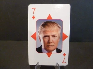 President Donald Trump Printed Signature SEVEN OF DIAMOND card. - Picture 1 of 2