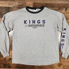 T-shirt homme à manches longues gris CCM LA Kings taille XL hockey décontracté