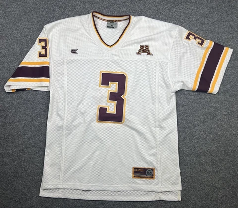 University Of Minnesota Golden Gophers Jersey Football #3 Heavy Quality Stitched Cover
