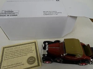 Chevrolet Sports Cabriolet rojo SS-C5070 CERTIFICADO DE AUTENTICIDAD 1:32 1931 National Motor Museum como nuevo - Imagen 1 de 13