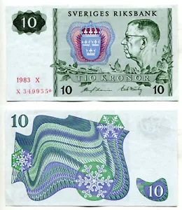 10 Kronor Schweden / Sweden 1983 Replacement, Erhaltung II P. 52r2 - Bild 1 von 1
