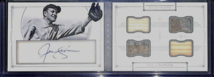 2015 Panini National Treasures Legends Quad Relic Cut Autograph 46 Joe Cronin 10