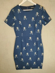 Abito boutique Sugarhill donna S 10 Abigail mongolfiera tunica blu - Foto 1 di 9