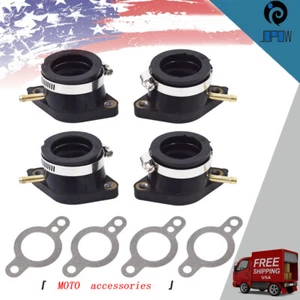 Fit For Yamaha XJ550 Maxim Seca 1981-1983 4x Carburetor Intake Manifold Boot - Foto 1 di 10