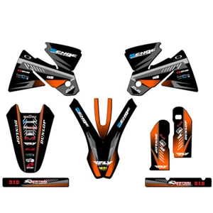 2001 OLD STYLE SX SURGE Black Senge Graphics Kit Compatible with KTM - Picture 1 of 10