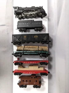 Locomotora de Vapor Lionel Nº1635WS Juego de 5 Carros Carga Cajas Originales C-7 - Imagen 1 de 21