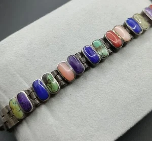 Sterling Silber Multi Naturstein Demure Armband - Bild 1 von 8