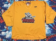 Team Issued SP Trenton Titans ECHL Hockey Jersey Men's 56 Blank Fight Strap