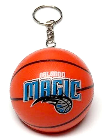 ORLANDO MAGIC KEYCHAIN NBA MINI 2" ROUND BASKETBALL RETIRED 2015 DECORATION Cover