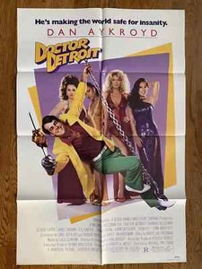 Doctor Detroit Original Movie Poster Dan Aykroyd 27x41 Folded - Picture 1 of 1