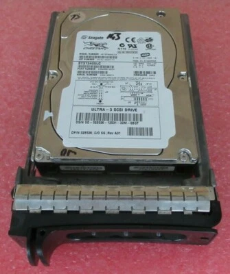 Dell 73GB 3.5" Ultra320 SCSI 10K Server Hard Drive HDD in Caddy ST373405LC 2E536 - Image 1 of 2