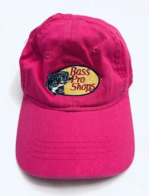 Gorra de béisbol elástica Bass Pro Shops rosa para niños pequeños en muy buen estado Foto 1 de 4