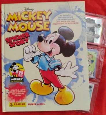 Versão Chile Panini Álbum Capa Dura Disney Mickey 90 anos em Espanhol Conjunto Completo - Imagem 1 de 4