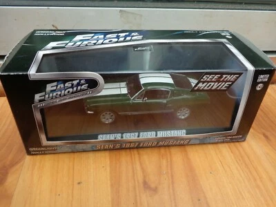 GREENLIGHT 1/43 SEANS 1967 FORD MUSTANG FAST & FURIOUS TOKYO DRIFT CAR 86211 - Image 1 of 2