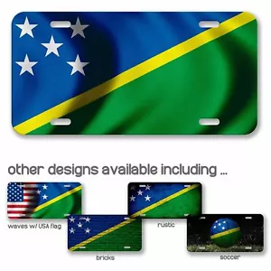 Placa de aluminio - Bandera de las Islas Salomón (isleño) - Muchas opciones - Imagen 1 de 10