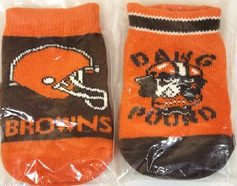 NFL Cleveland Browns Infant-Baby Socks, New (Size 12-18 Months) (Last - 2 Pair) Cover