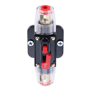 60A Car Circuit Breaker Vehicles Boat Fuse Holder with Manual Reset 12V-48V DC - Picture 1 of 20