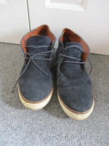 River Island - Navy Blue Suede, Lace up Trainers/Boots - Size UK11 - Picture 1 of 8