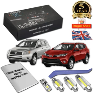 Toyota RAV4 LED Kit Intérieur Premium 6 SMD Blanc Ampoules Sans Erreur MK3 2006-2012 - Photo 1/10