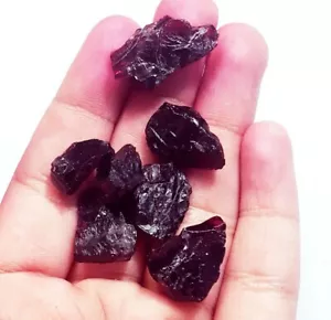 Lote de piedras preciosas sueltas granate rojo natural áspero 84,35 quilates / 7 piezas Con regalo gratis - Imagen 1 de 5