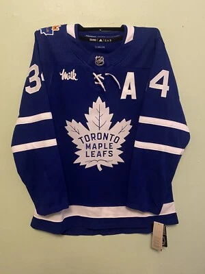 Auston Matthews Toronto Maple Leafs Jersey with Borje Salming patch 52 - Image 1 of 3