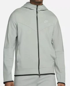 Nike Lightweight Tech Fleece Full Zip Hoodie Mica Green Size Men's XL DX0822-330 - Picture 1 of 9