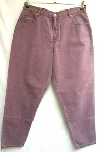 VTG..DEADSTOCK..NORTHWEST..PURPLE..HIGH WAISTED..MOM..DENIM..JEANS..NEW..16P - Picture 1 of 5