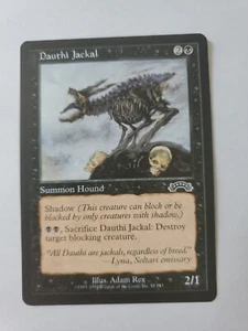 MTG Magic The Gathering Card Dauthi Jackal Summon Hound Black Exodus  - Picture 1 of 2