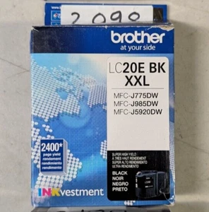 ✨ Cartucho de tinta negra súper alto rendimiento Brother LC20EBK XXL * 2023 * ✨ - Imagen 1 de 3