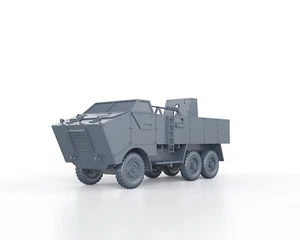 WWII BRITISH Armored Truck Leyland Beaver - 1/48 1/56 1/72 1/87 1/100 3D - Imagen 1 de 4