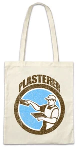 Plasterer Stofftasche Einkaufstasche Stuckateur Handcraft Craft Craftsmen - Picture 1 of 1
