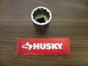 NEU Husky Steckschlüssel 1/2" Bohrer Antrieb SAE Zoll - flach 12 Punkt Pt 12pt - jede Größe - Bild 1 von 2