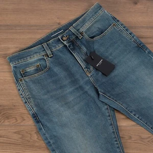 SAINT LAURENT 690$ Skinny Jeans - Light 80s Blue Denim, Mid Rise - Picture 1 of 12