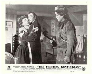 The Fighting Kentuckian 1949 original lobby card John Wayne Vera Ralston