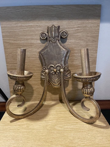 Antique-Look Art Deco Gothic Double Arm Wall Mount "Copper" Sconce Candelabra B Cover