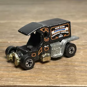 Hot Wheels T-Totaller negro 1976 base dorada Hong Kong - Imagen 1 de 8