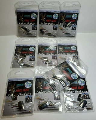 Eagle Claw Eaker Shaker Fishing tackle 10 Packs of 2 . 20 Pieces total