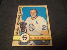 1972-73 OPC O-Pee-Chee WHA #305 Mike McMahon Fighting Saints - vg