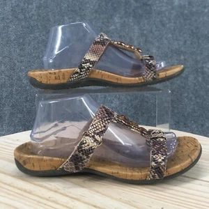 Vionic Sandals Womens 10 Viana Slides Multicolor Faux Leather Snakeskin TVW4241 - Picture 1 of 16
